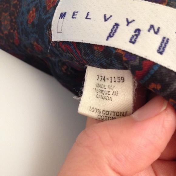 Vintage paisley print Midi Skirt - Picture 5 of 6
